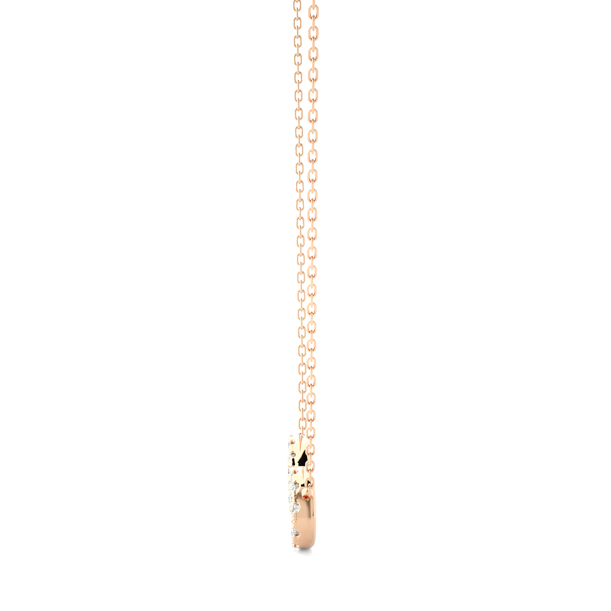 Infinity Diamond pendant In 14KT Gold Modern Round Pendant Necklace For Her - HIGHCARAT DIAMONDS