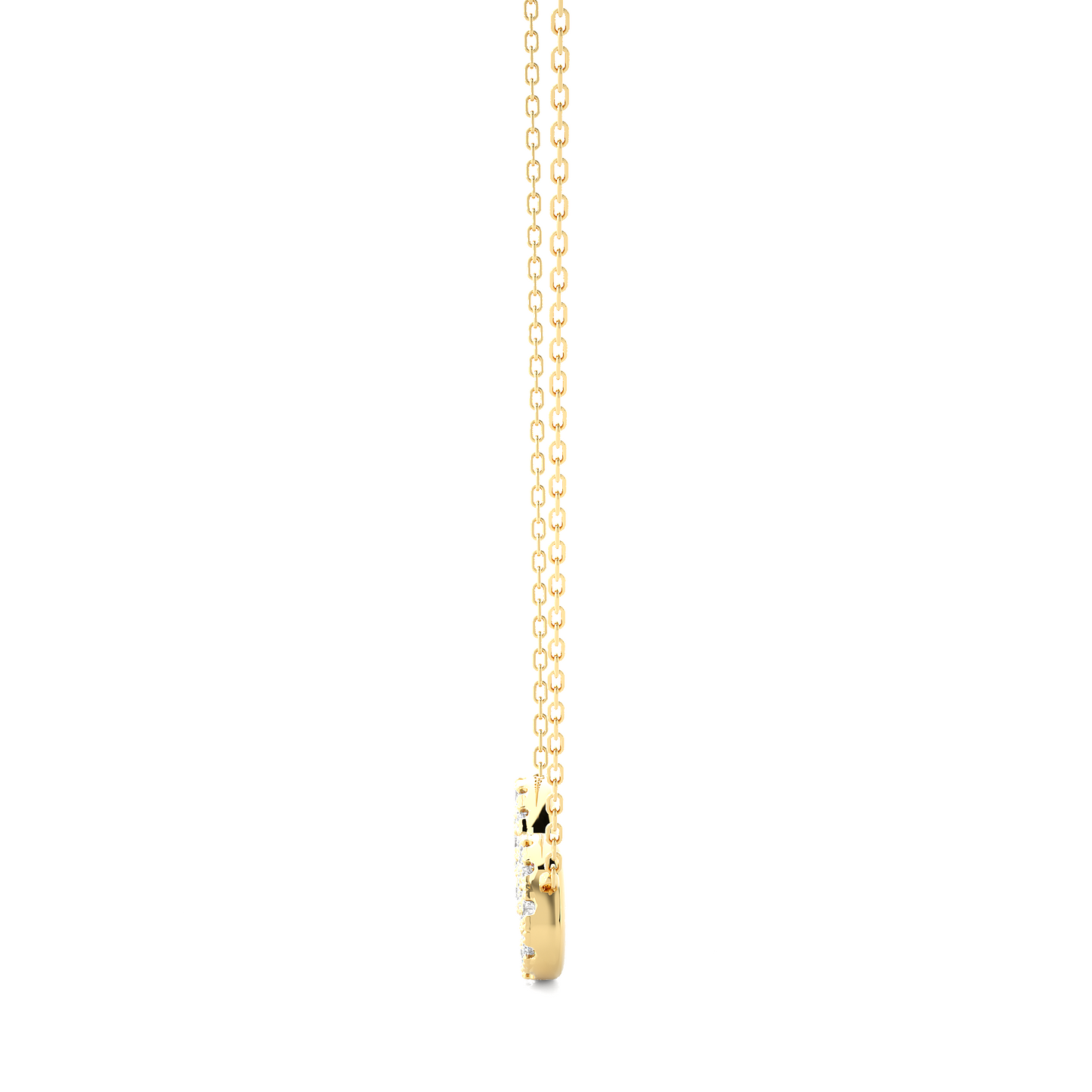 Infinity Diamond pendant In 14KT Gold Modern Round Pendant Necklace For Her - HIGHCARAT DIAMONDS