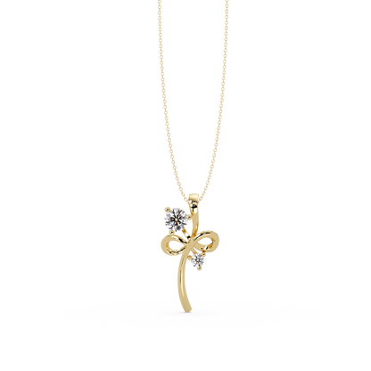 Infinity Style Lab Grown Diamond Accent Pendant - HIGHCARAT DIAMONDS