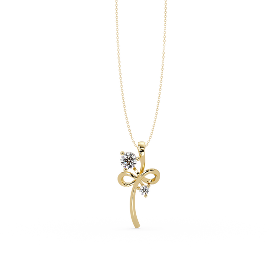 Infinity Style Lab Grown Diamond Accent Pendant - HIGHCARAT DIAMONDS