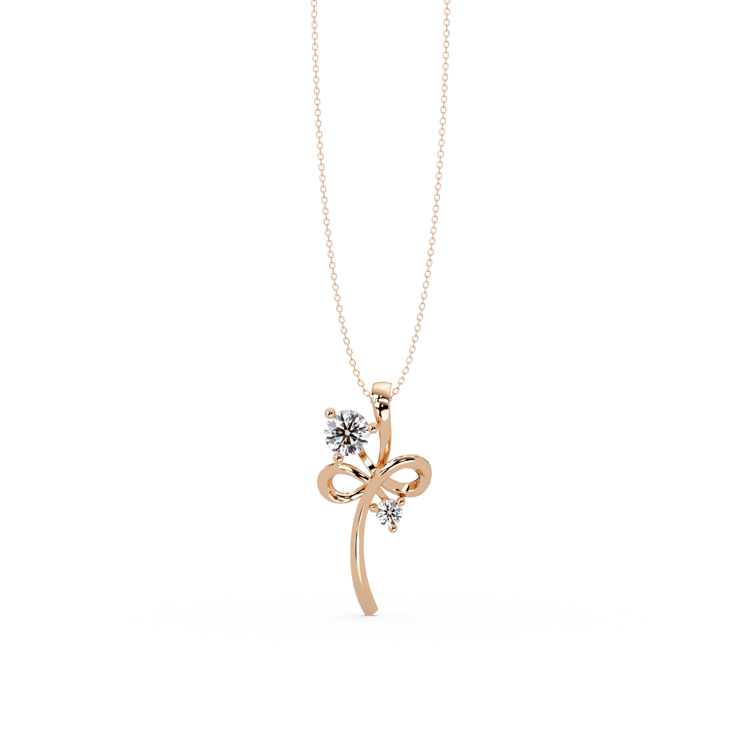 Infinity Style Lab Grown Diamond Accent Pendant - HIGHCARAT DIAMONDS