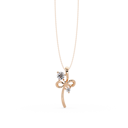 Infinity Style Lab Grown Diamond Accent Pendant - HIGHCARAT DIAMONDS