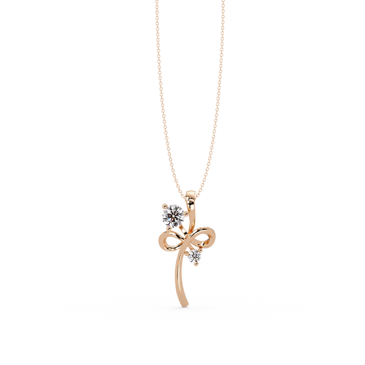 Infinity Style Lab Grown Diamond Accent Pendant - HIGHCARAT DIAMONDS