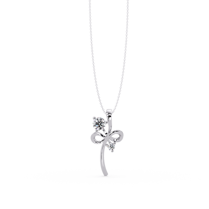 Infinity Style Lab Grown Diamond Accent Pendant - HIGHCARAT DIAMONDS
