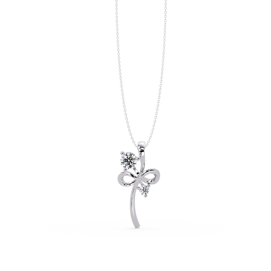 Infinity Style Lab Grown Diamond Accent Pendant - HIGHCARAT DIAMONDS