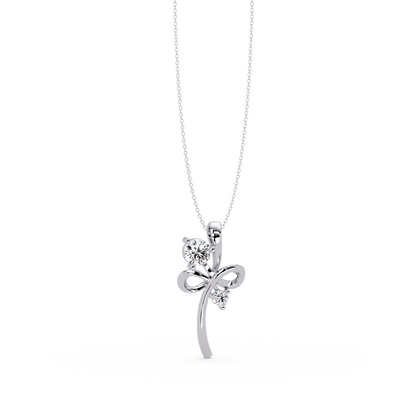 Infinity Style Lab Grown Diamond Accent Pendant - HIGHCARAT DIAMONDS