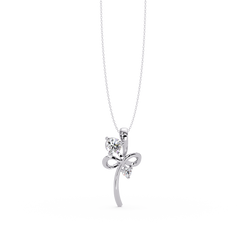 Infinity Style Lab Grown Diamond Accent Pendant - HIGHCARAT DIAMONDS