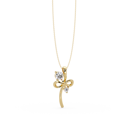 Infinity Style Lab Grown Diamond Accent Pendant - HIGHCARAT DIAMONDS