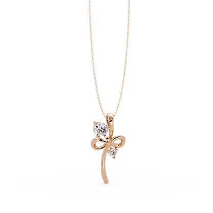Infinity Style Lab Grown Diamond Accent Pendant - HIGHCARAT DIAMONDS