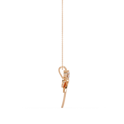 Infinity Style Lab Grown Diamond Accent Pendant - HIGHCARAT DIAMONDS