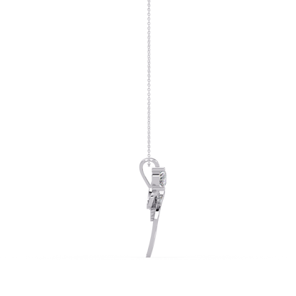Infinity Style Lab Grown Diamond Accent Pendant - HIGHCARAT DIAMONDS