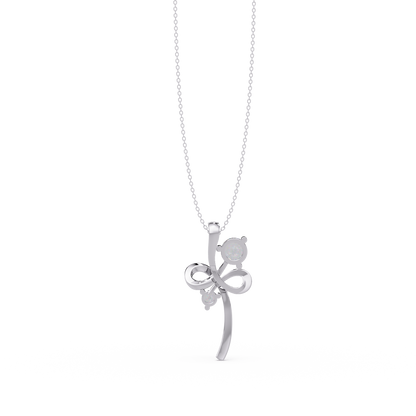 Infinity Style Lab Grown Diamond Accent Pendant - HIGHCARAT DIAMONDS