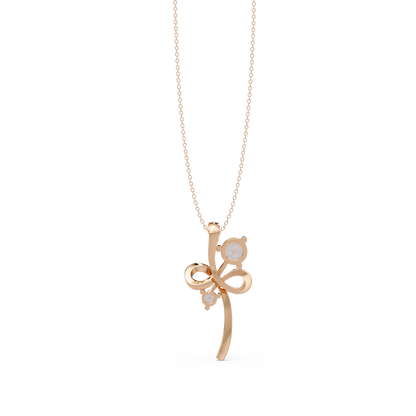 Infinity Style Lab Grown Diamond Accent Pendant - HIGHCARAT DIAMONDS