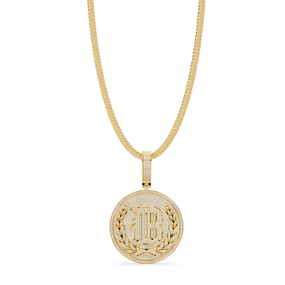 Initial Coin Lab grown Diamond Pendant Necklace - HIGHCARAT DIAMONDS