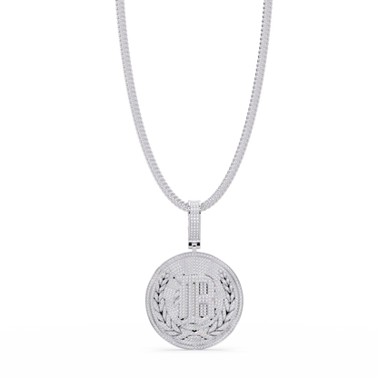 Initial Coin Lab grown Diamond Pendant Necklace - HIGHCARAT DIAMONDS