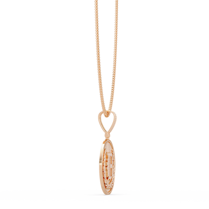 Initial Coin Lab grown Diamond Pendant Necklace - HIGHCARAT DIAMONDS