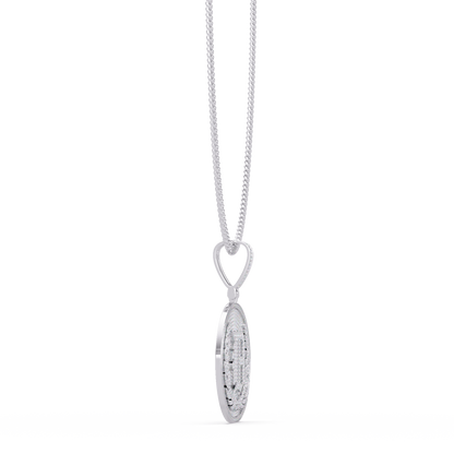 Initial Coin Lab grown Diamond Pendant Necklace - HIGHCARAT DIAMONDS