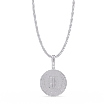 Initial Coin Lab grown Diamond Pendant Necklace - HIGHCARAT DIAMONDS
