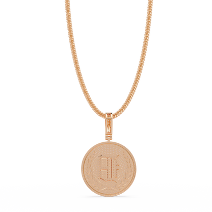 Initial Coin Lab grown Diamond Pendant Necklace - HIGHCARAT DIAMONDS