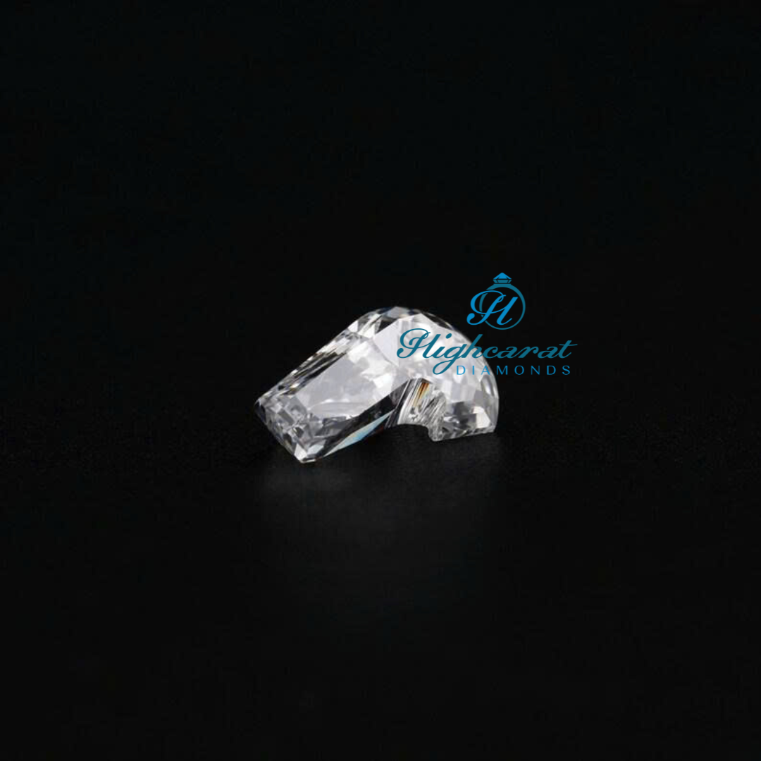 J Shape Sparkling Diamond  Perfect for Customized Minimalist Jewelry & Fine Gifting Designs - HIGHCARAT DIAMONDS