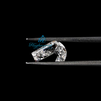 J Shape Sparkling Diamond  Perfect for Customized Minimalist Jewelry & Fine Gifting Designs
