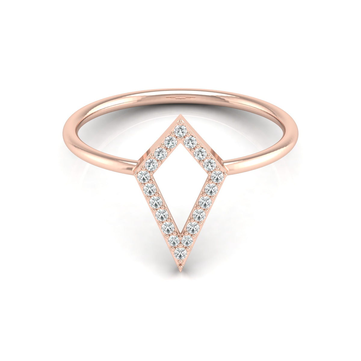 Kite Style Classic Round Diamond Wedding Band Ring For Women's in 14KT Solid Gold - HIGHCARAT DIAMONDS