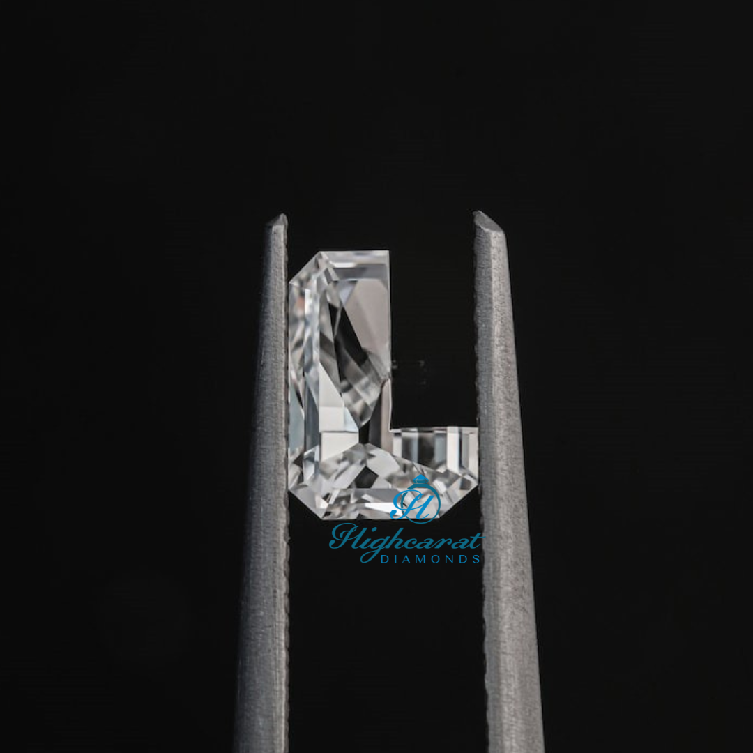 L Shape Premium Lab-Grown Diamond Modern Style For Her Custom Fine Jewelry - HIGHCARAT DIAMONDS