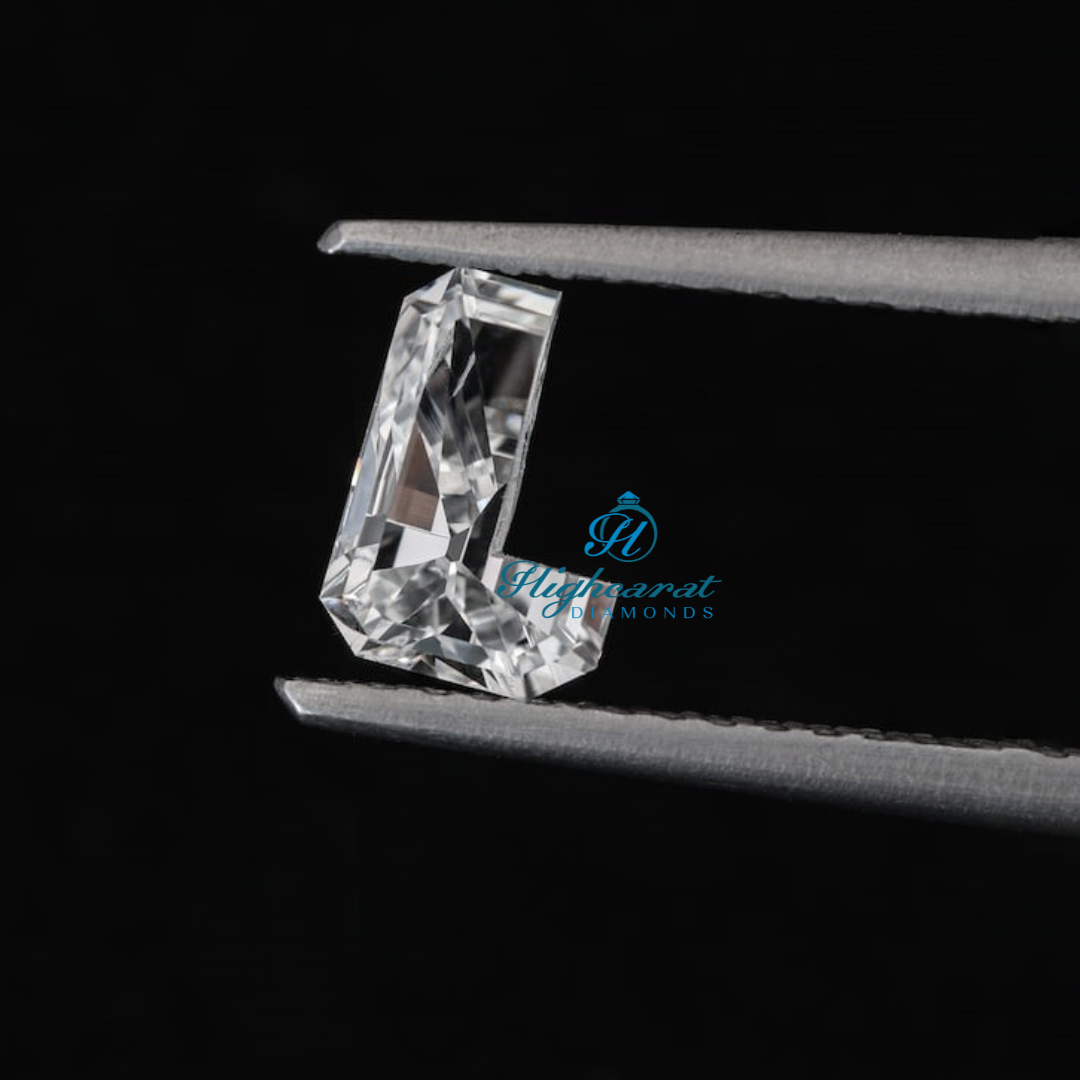 L Shape Premium Lab-Grown Diamond Modern Style For Her Custom Fine Jewelry - HIGHCARAT DIAMONDS