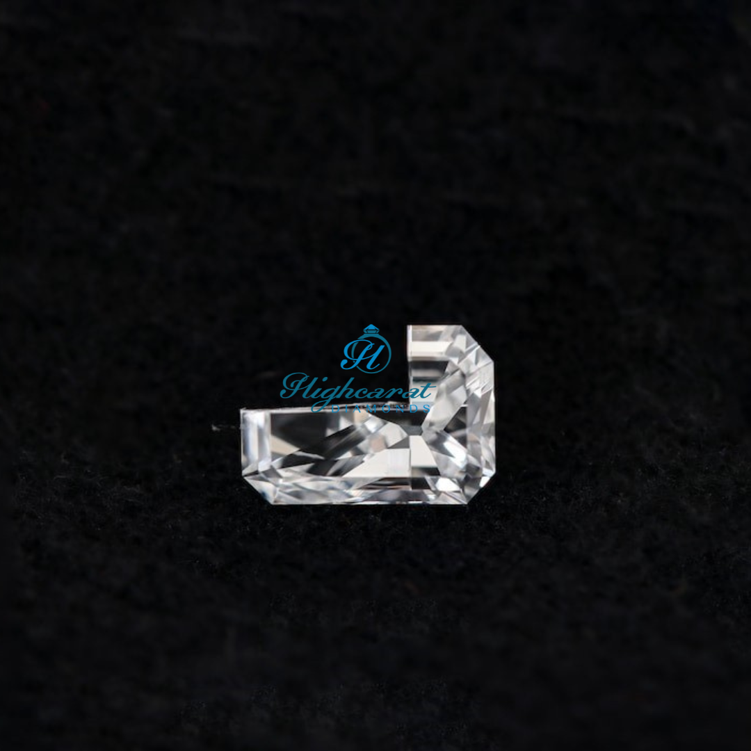 L Shape Premium Lab-Grown Diamond Modern Style For Her Custom Fine Jewelry - HIGHCARAT DIAMONDS