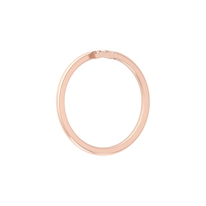 Lab-Grown 0.06 CT Colorless Diamond Ring Light Weight Round Design for Women - HIGHCARAT DIAMONDS