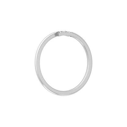 Lab-Grown 0.06 CT Colorless Diamond Ring Light Weight Round Design for Women - HIGHCARAT DIAMONDS