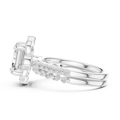 3.60 Ct Ascher, Marquise & Round Cut Lab grown Diamond New Stunning Fabulous  Engagement Ring For Her - HIGHCARAT DIAMONDS