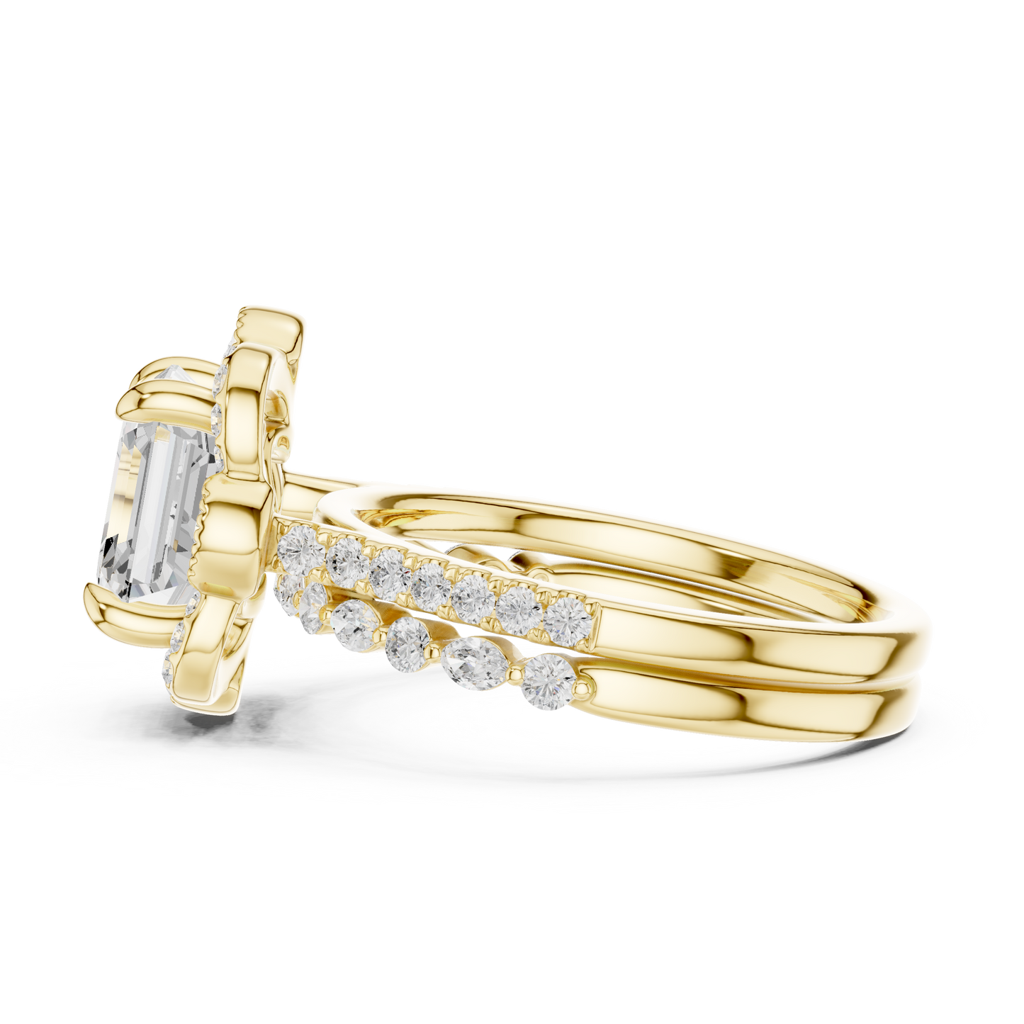 3.60 Ct Ascher, Marquise & Round Cut Lab grown Diamond New Stunning Fabulous  Engagement Ring For Her - HIGHCARAT DIAMONDS