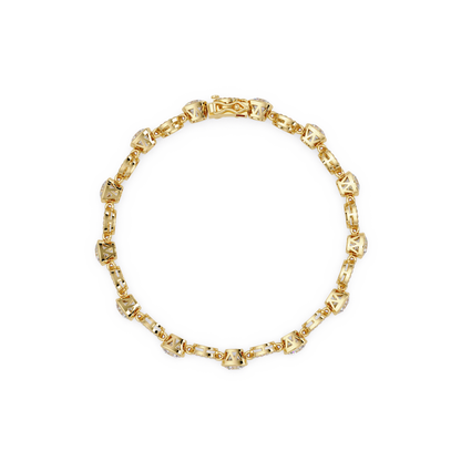 Lab Grown Cushion Cut Diamond Open Circle Bracelet - HIGHCARAT DIAMONDS