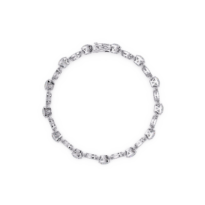 Lab Grown Cushion Cut Diamond Open Circle Bracelet - HIGHCARAT DIAMONDS