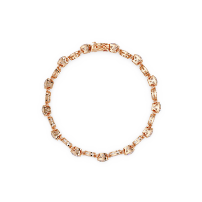 Lab Grown Cushion Cut Diamond Open Circle Bracelet - HIGHCARAT DIAMONDS