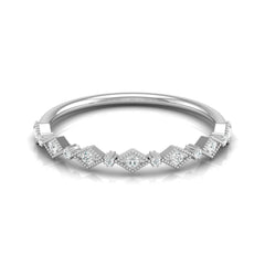 Lab Grown Diamond Eternity Wedding Band In 14K Solid Gold Round Cut Vintage Ring for Women's - HIGHCARAT DIAMONDS