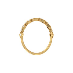 Lab Grown Diamond Eternity Wedding Band In 14K Solid Gold Round Cut Vintage Ring for Women's - HIGHCARAT DIAMONDS