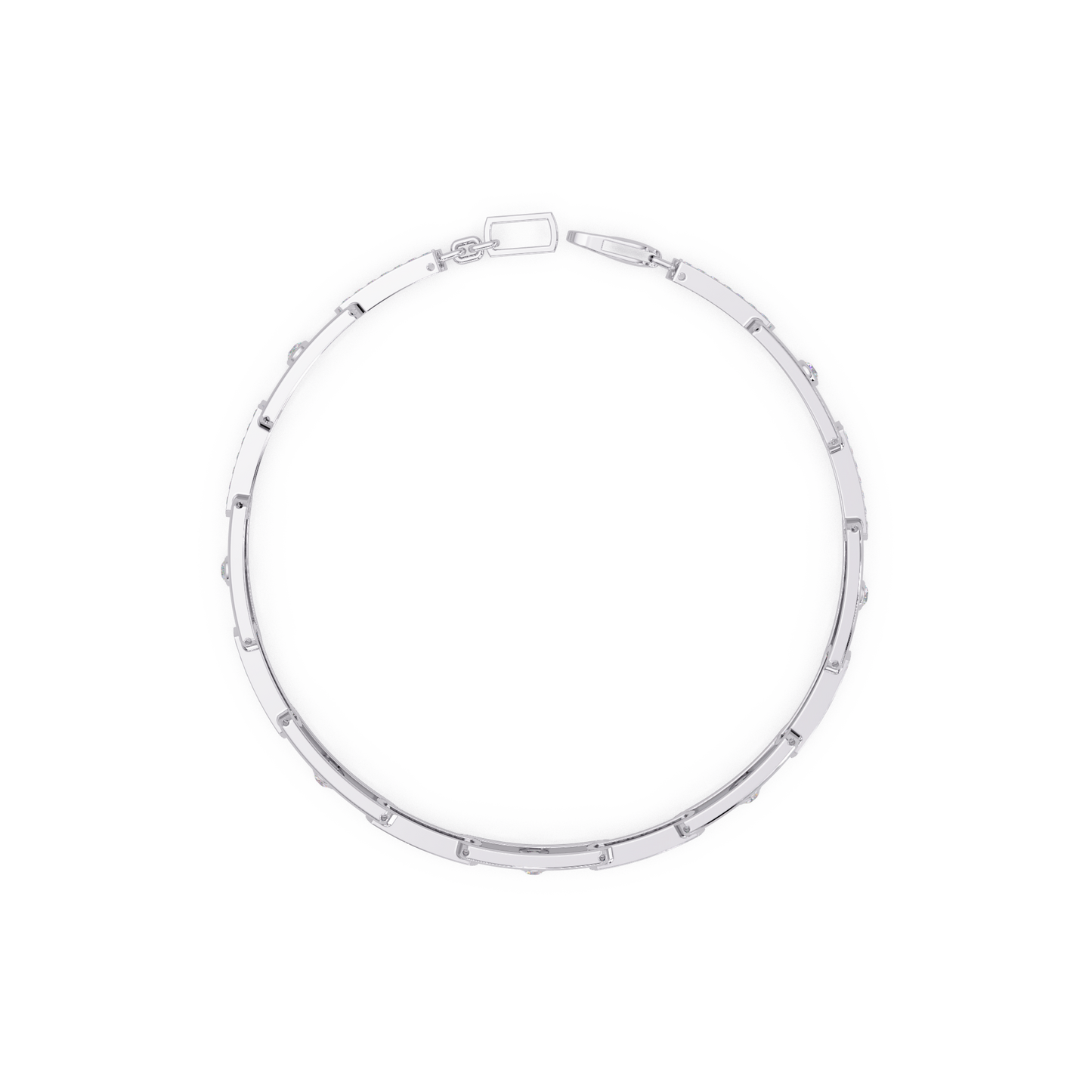 Lab Grown Diamond Link Modern Bracelet for Men - HIGHCARAT DIAMONDS