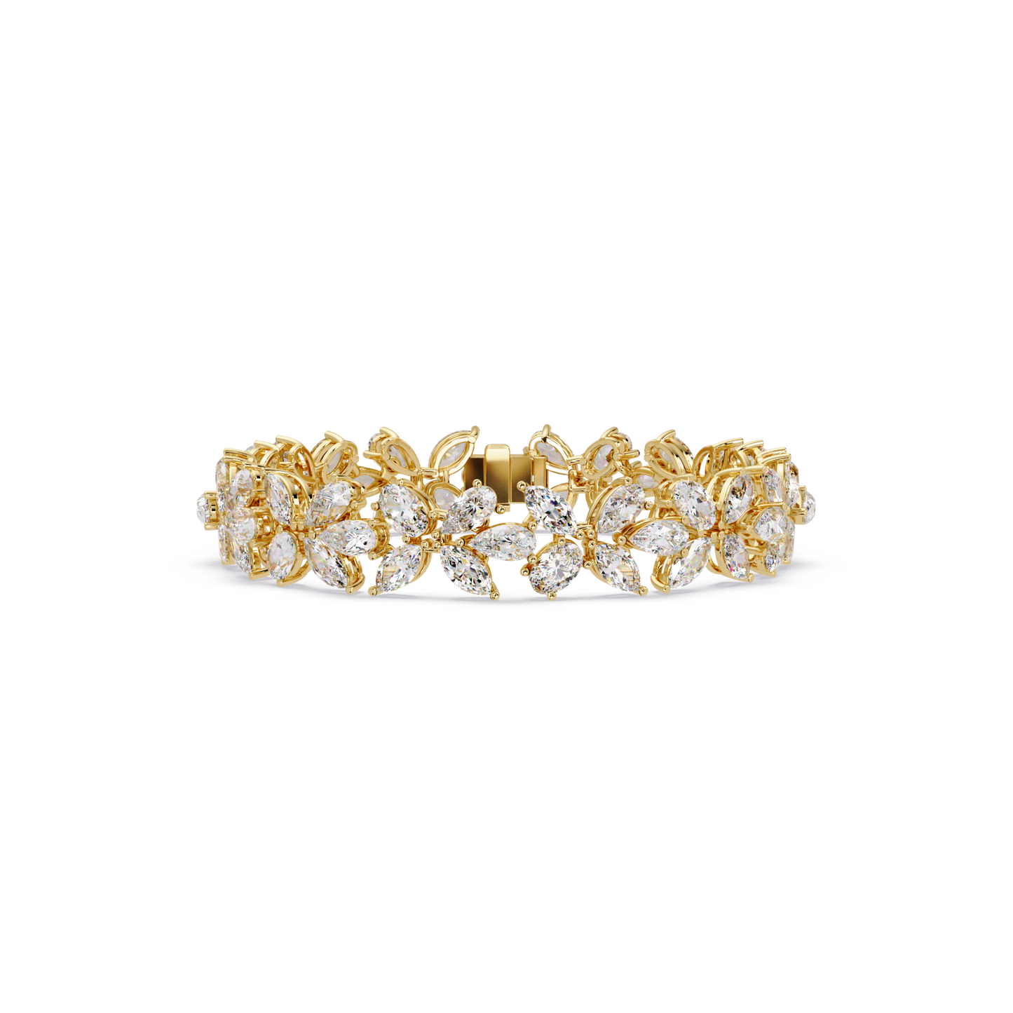 Lab Grown Marquise Diamond Cluster Bracelet - HIGHCARAT DIAMONDS