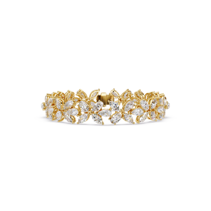 Lab Grown Marquise Diamond Cluster Bracelet - HIGHCARAT DIAMONDS