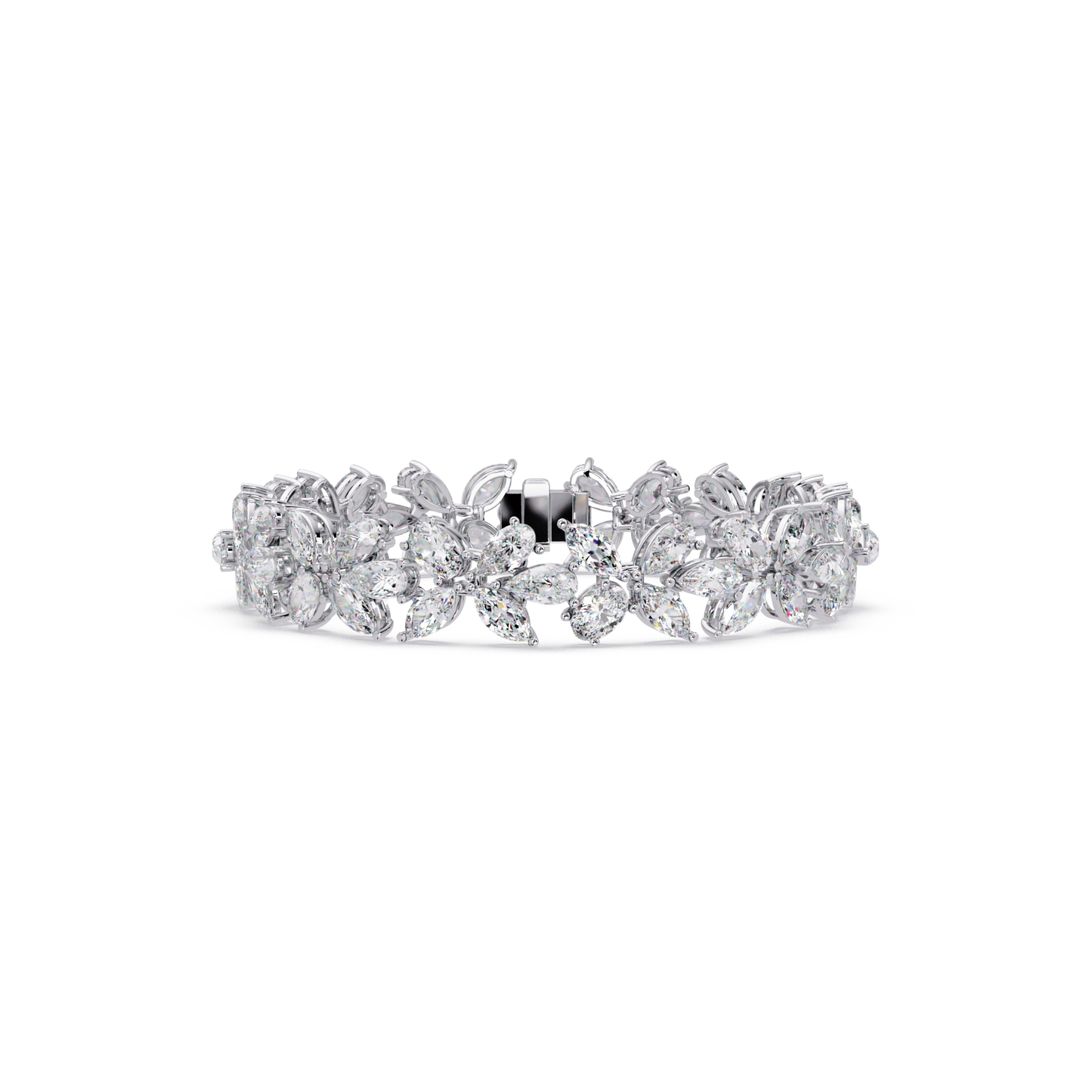 Lab Grown Marquise Diamond Cluster Bracelet - HIGHCARAT DIAMONDS