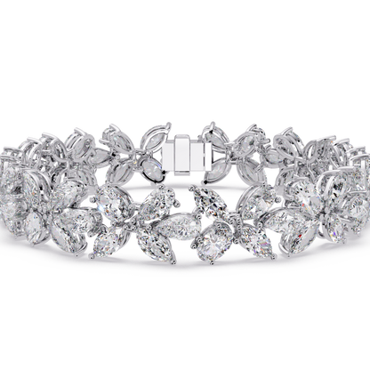 Lab Grown Marquise Diamond Cluster Bracelet - HIGHCARAT DIAMONDS
