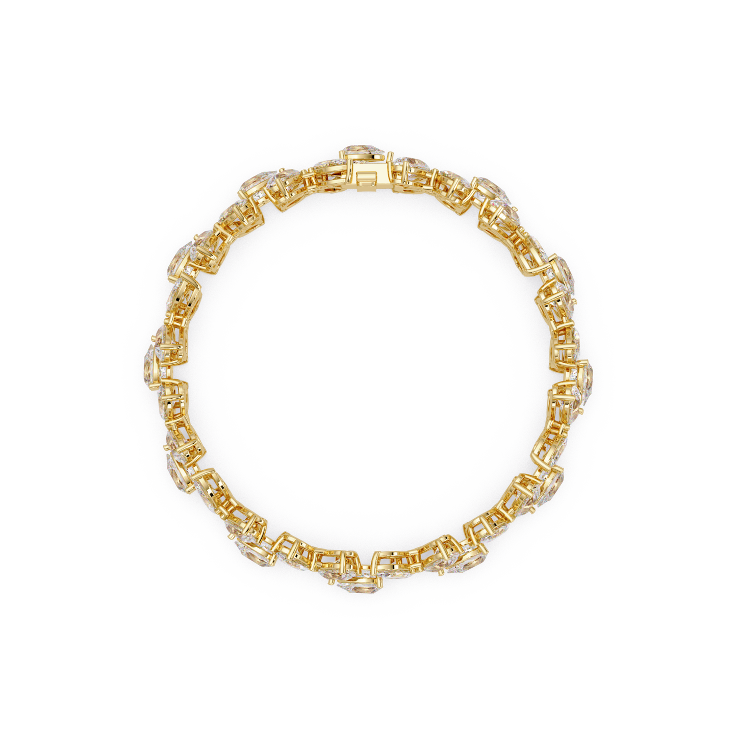 Lab Grown Marquise Diamond Cluster Bracelet - HIGHCARAT DIAMONDS