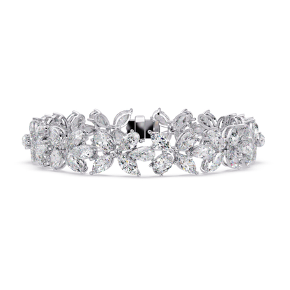 Lab Grown Marquise Diamond Cluster Bracelet - HIGHCARAT DIAMONDS
