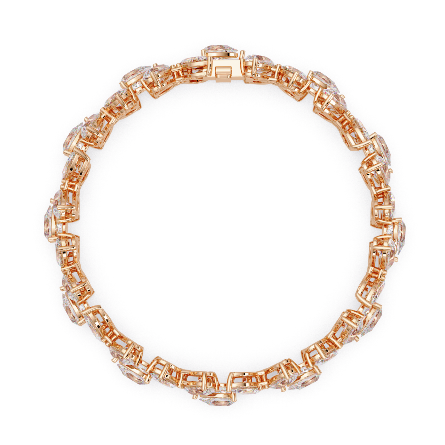 Lab Grown Marquise Diamond Cluster Bracelet - HIGHCARAT DIAMONDS
