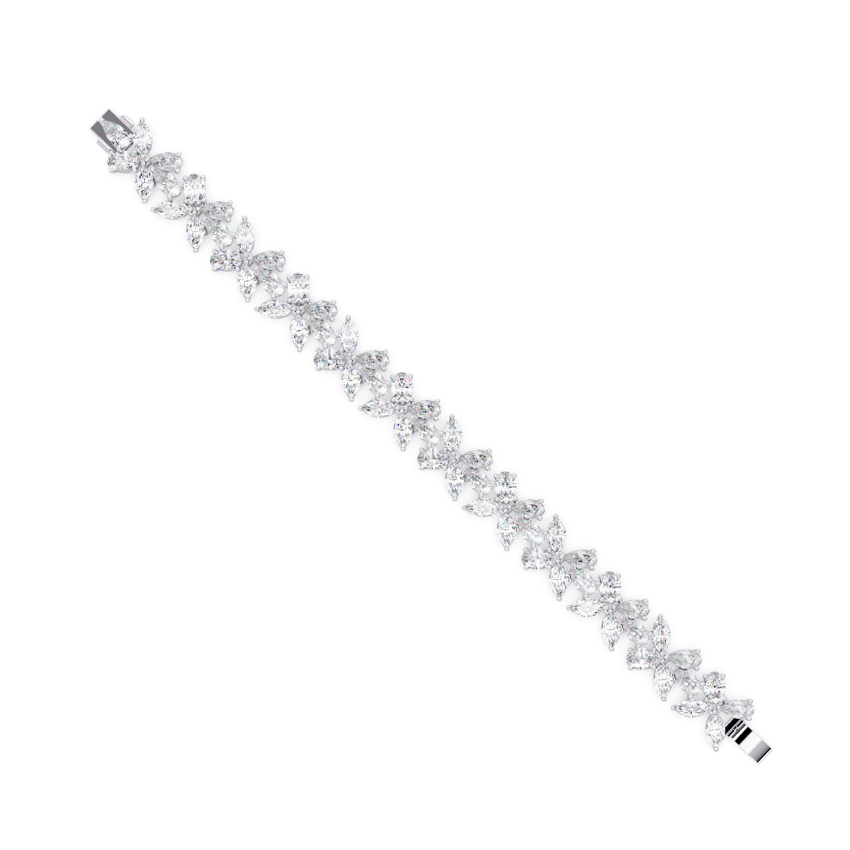 Lab Grown Marquise Diamond Cluster Bracelet - HIGHCARAT DIAMONDS