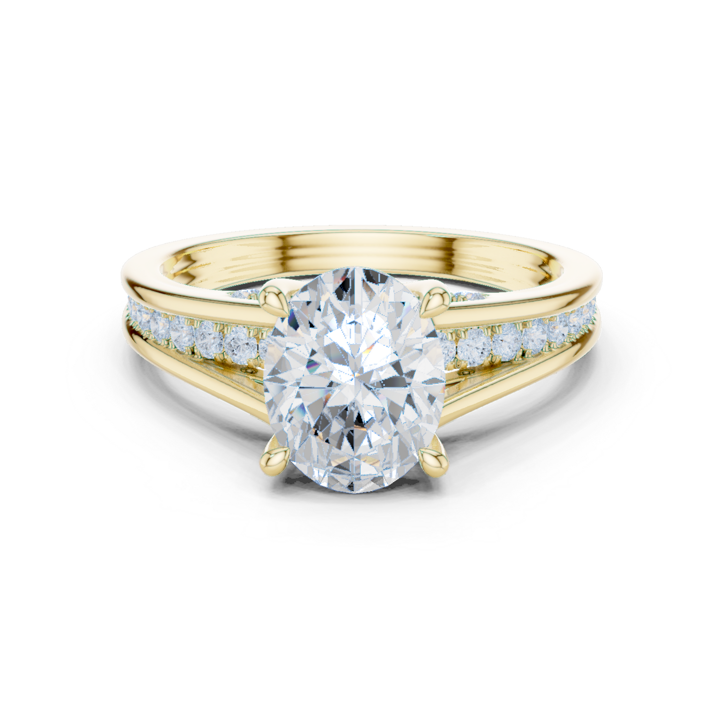 2.30Ct Oval and Round Cut High Quality Lab Grown Diamond Antique Minimalist Dainty Hand Crafted Bridal Ring For Her - HIGHCARAT DIAMONDS