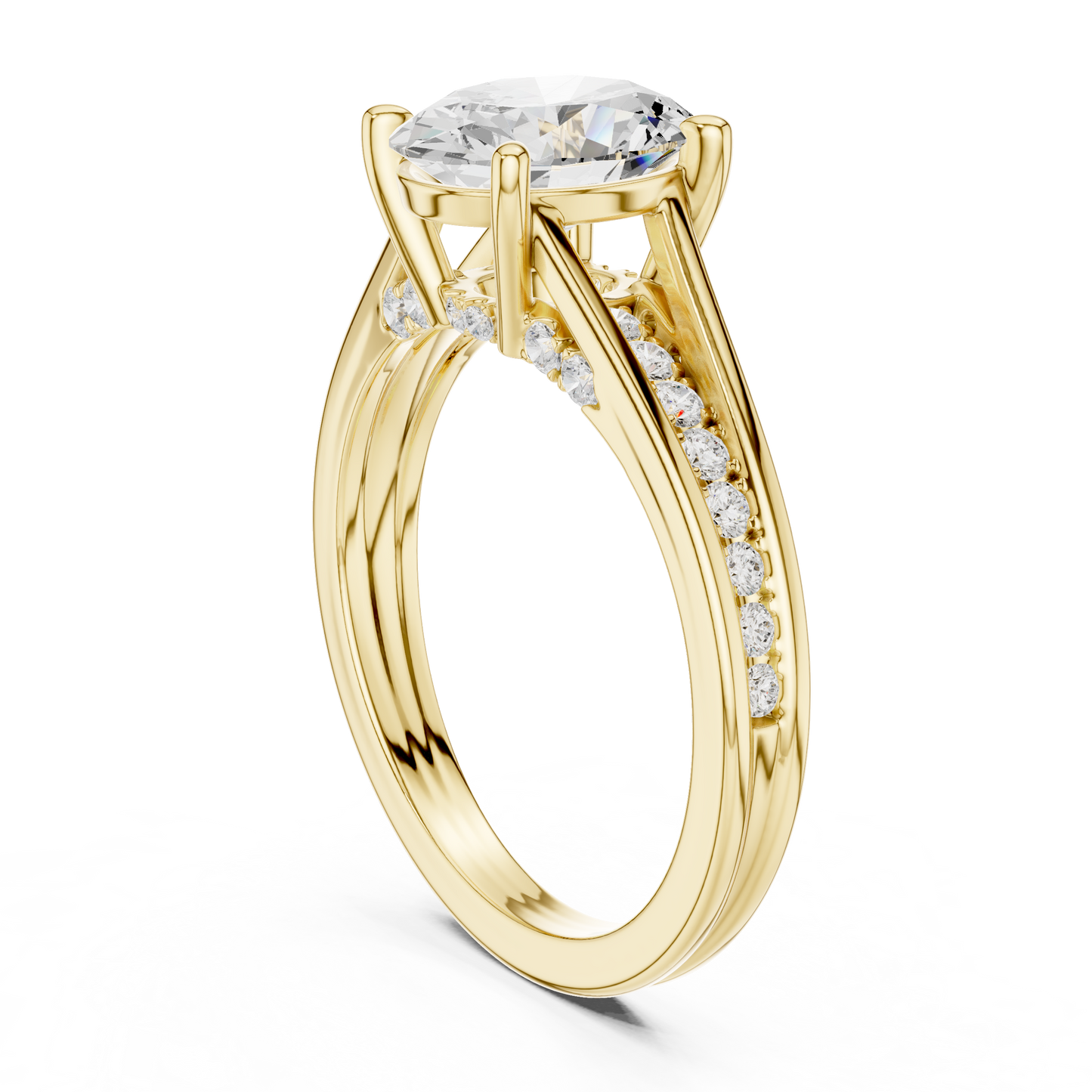 2.30Ct Oval and Round Cut High Quality Lab Grown Diamond Antique Minimalist Dainty Hand Crafted Bridal Ring For Her - HIGHCARAT DIAMONDS