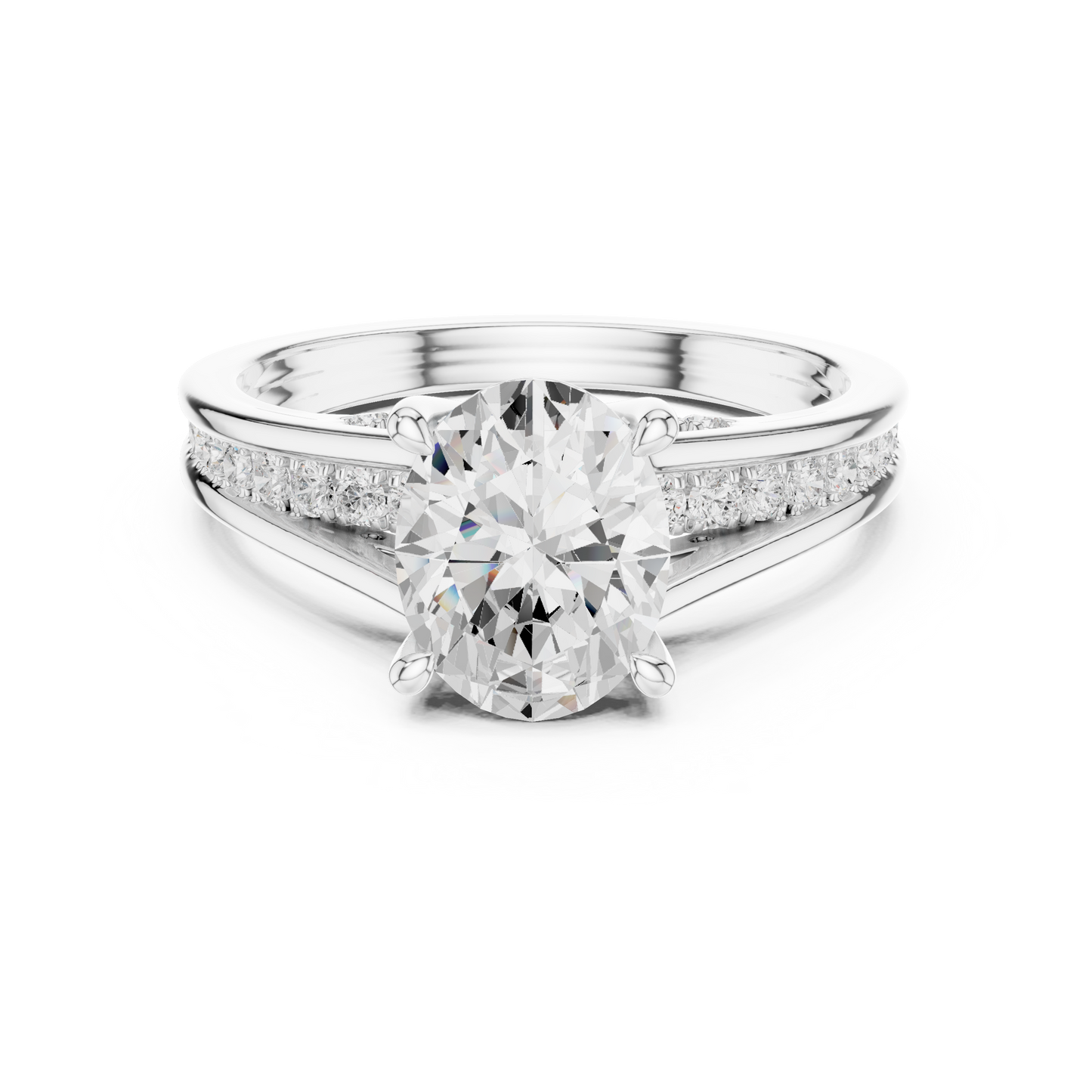 2.30Ct Oval and Round Cut High Quality Lab Grown Diamond Antique Minimalist Dainty Hand Crafted Bridal Ring For Her - HIGHCARAT DIAMONDS
